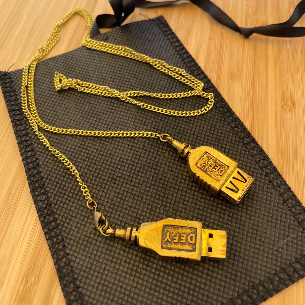Hand made USB necklace